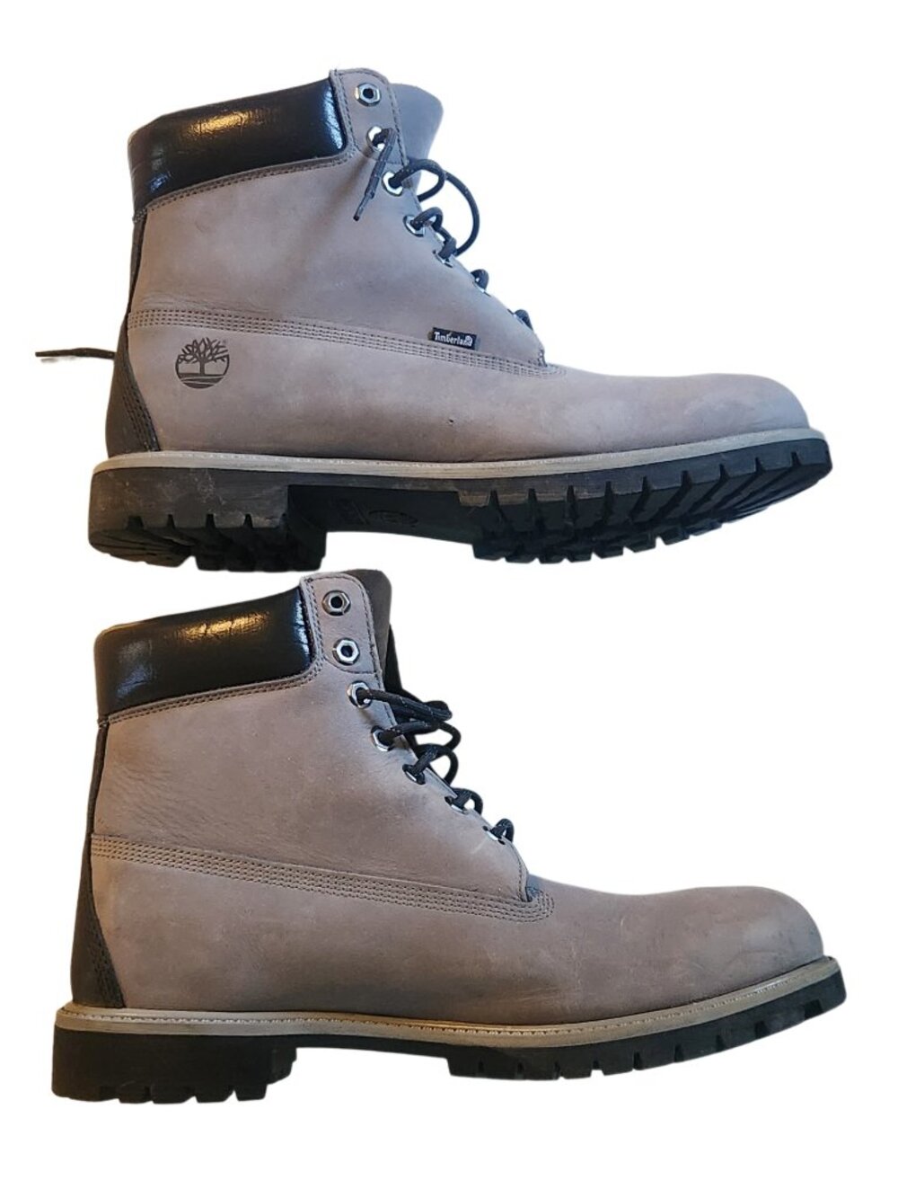 Timberland Premium 6" Waterproof Boots Gray Black Men's Size 13 A2HMK